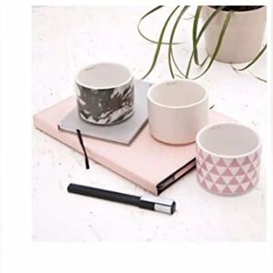 CUPS STACKING “WE LIVE LIKE THIS “A POSITIVE MANTRA IN EACH CUP CERAMIC NEW